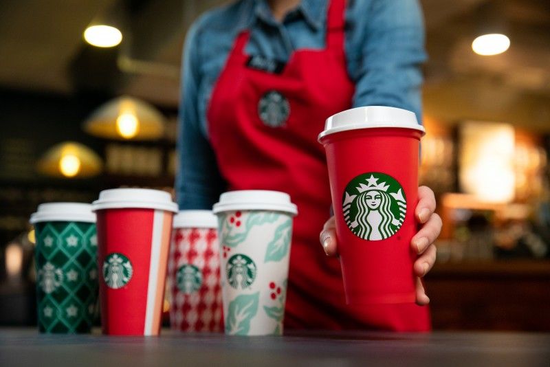 Festive Eco Takeaway Cups