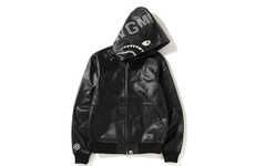 Luxe Leather Hooded Jackets