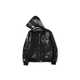 Luxe Leather Hooded Jackets Image 2