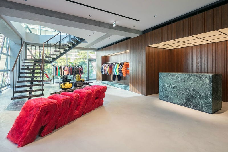 Minimalist Marble-Accented Shop Interiors