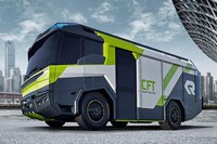 Futuristic Fire Crew Trucks Image 2