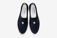 Star-Motif Suede Slip-Ons Image 2