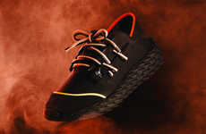 Scale-Like Neoprene Sneakers