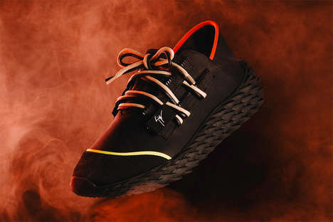 Scale-Like Neoprene Sneakers