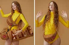 Glossy Tan Bag Collections