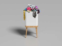 Garment-Weighing Laundry Containers Image 2