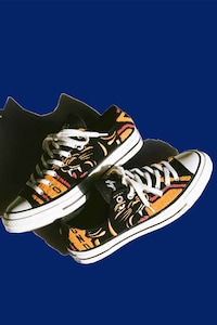 Varsity Jacket-Inspired Chenille Shoes Image 5