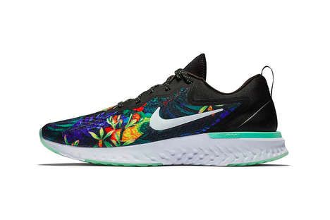 Flower-Centric Running Shoes