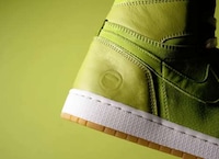 Matcha-Inspired High-Top Sneakers Image 3