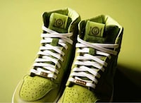 Matcha-Inspired High-Top Sneakers Image 4
