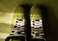 Matcha-Inspired High-Top Sneakers Image 5