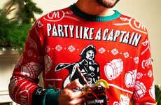Festively Branded Rum Sweaters