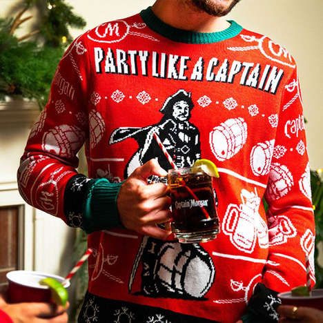 Festively Branded Rum Sweaters