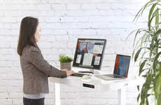 Designer Tempered Glass Workstations