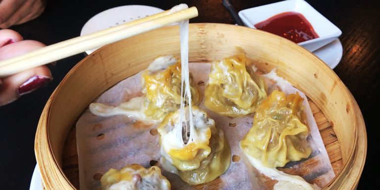 Steamed Cheeseburger Dumplings