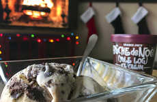 Yule Log-Inspired Ice Creams