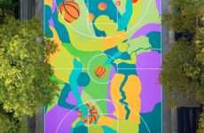 Large-Scale Basketball Court Murals
