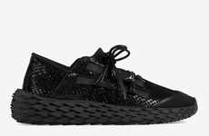 All-Over Monochrome Python Shoes