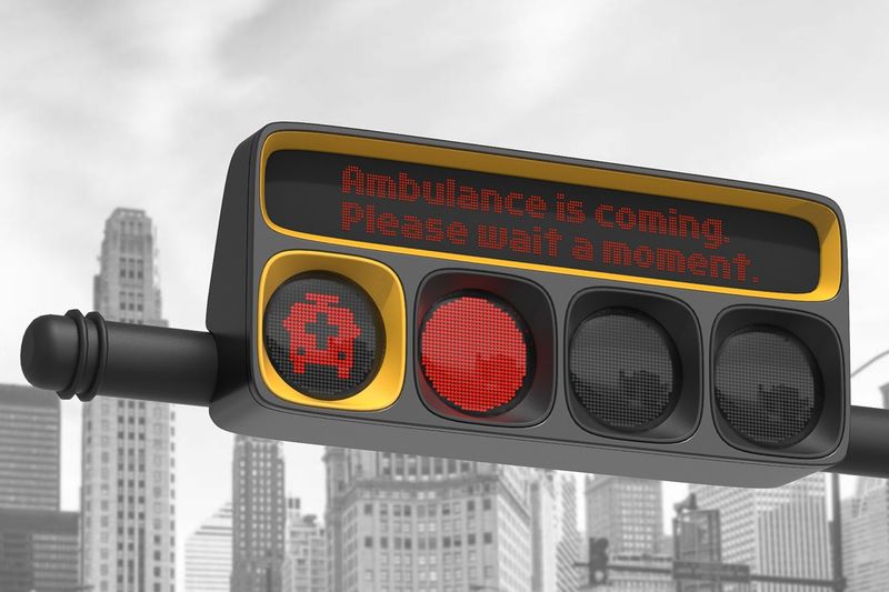 Ambulance-Warning Traffic Lights