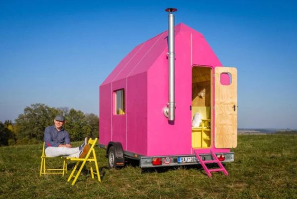 Magenta Compact Living Spaces: The Magenta is a Vibrant Tiny House With ...