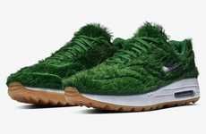 Obscure Turf-Covered Sneakers