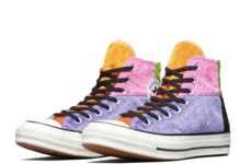 Fuzzy Patchwork Sneakers
