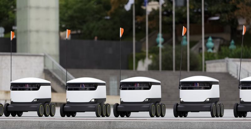 Collegiate Food Delivery Robots