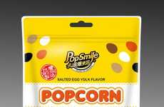 Yolk-Flavored Popcorn Snacks