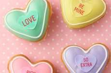 Candy Conversation Heart Donuts
