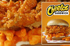 Cheesy Snack-Topped Sandwiches
