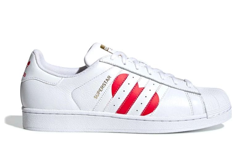 Heart-Accented Sporty Sneakers