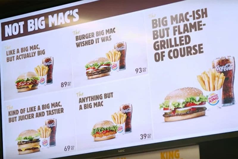Mocking Burger Campaigns