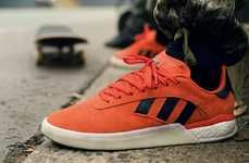 Statement-Making Orange Skate Shoes