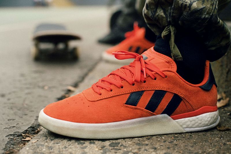 Statement-Making Orange Skate Shoes