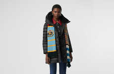Luxurious Color-Blocked Scarves