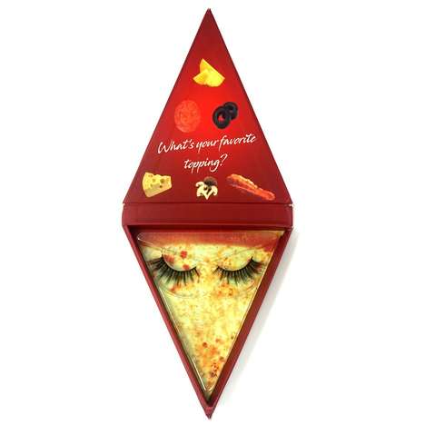 Pizza-Themed False Eyelashes