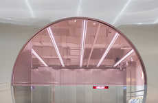Softened Futuristic Retail Interiors