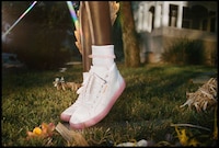 Perforated Logo Soft Sneakers Image 6