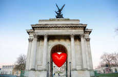 Heart-Shaped Valentine's Day Installations