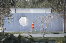 Illusory Striped Office Exteriors