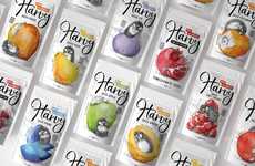 Playful Fruit Snack Packaging