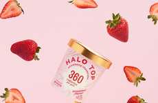 Seasonal Strawberry Cheesecake Pints