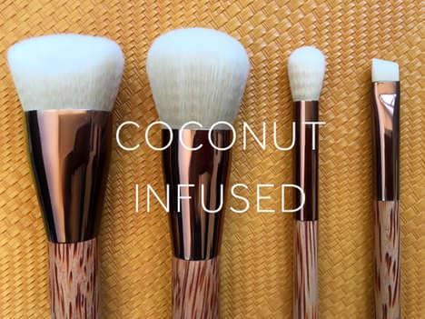 Coconut-Infused Makeup Brushes