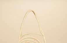 Sculptural Straw Totes