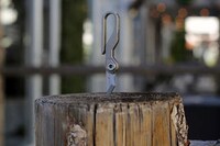 Stonewashed Titanium Knife Keychains Image 2
