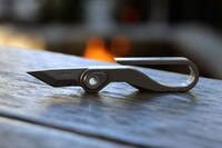 Stonewashed Titanium Knife Keychains Image 4