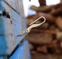 Stonewashed Titanium Knife Keychains Image 5