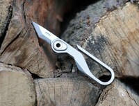 Stonewashed Titanium Knife Keychains Image 7