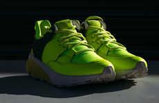 Neon-Hued Chunky Running Shoes