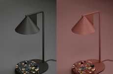 Raw Stone-Infused Lamps